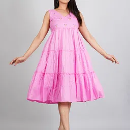 PIMU Fit & Flare Midi Dress-image-7