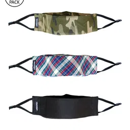 Ariana Pack Of 3 Unisex 7-Ply 3D Cotton Reusable Cloth Face Masks-52