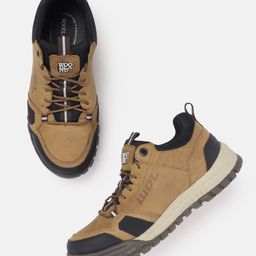 Woodland Men Round Toe Leather Sneakers-picture-50