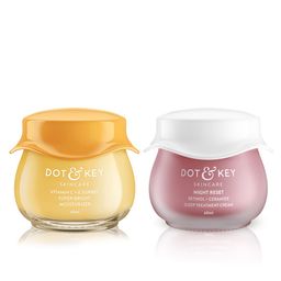 DOT & KEY Set of Retinol Night Cream + Super Bright Glow Moisturizer - 60 ml Each-12