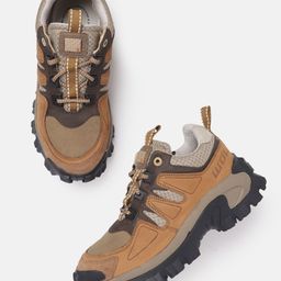 Woodland Men Round Toe Leather Sneakers-image-27