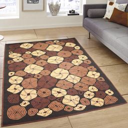 Status Brown Printed Nylon Anti-Skid Taba Carpet-image-24