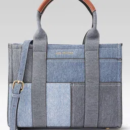 Van Heusen Denim Detail Textured Handheld Bag-74