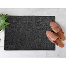 Saral Home Grey & Beige Set Of 2 Cotton Anti-Skit Doormat-16