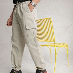 WROGN Men Loose Fit Cargo Styles Trousers-image-84