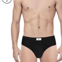 Pepe Jeans Men Black Solid Pack Of 2 Contour Briefs 8904311300120-picture-33