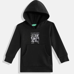 United Colors of Benetton Boys Printed Detail Hooded Sweatshirt-picture-33