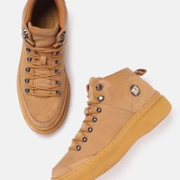 Woodland Men Mid-Top Everyday Nubuck Sneakers-26