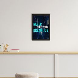 eCraftIndia Blue & White Motivational Quote Satin Matte Texture UV Wall Painting-image-74