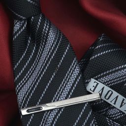 Kavove Men Silver-Toned Plated Metal Tie Pin Brooch-picture-28