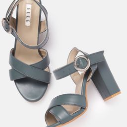 ELLE Women Cross Straps Block Heels-22