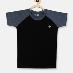 CHIMPRALA Boys Black & Blue Raglan Sleeves T-shirt-picture-12