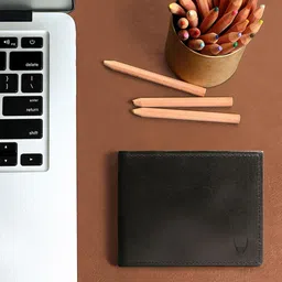 Hidesign Men Black Leather Two Fold Wallet-image-54
