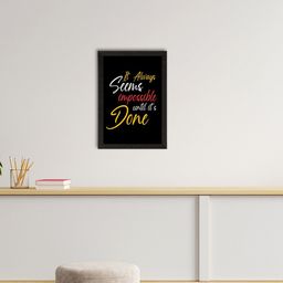 eCraftIndia Black & Yellow Motivational Quote Satin Matte Texture UV Wall Painting-image-27