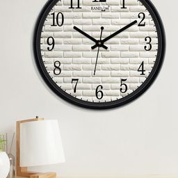 RANDOM Black & White Round Printed Analogue Wall Clock-23