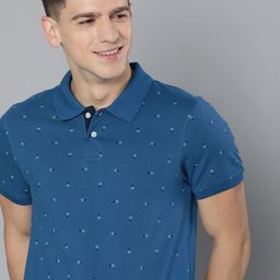 Mast & Harbour Men Blue Conversational Printed Pure Cotton T-shirt-image-98