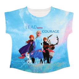 Disney by Wear Your Mind Blue Printed Round Neck T-shirt-image-62