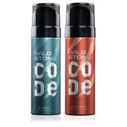 Wild stone Men Set of 2 CODE Steel and Copper Perfumes-12