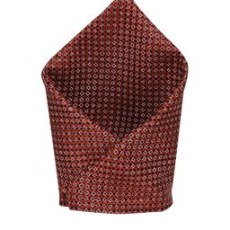 MODARTA Geometric Printed Silk Pocket Square-55