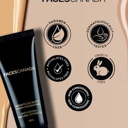 FACES CANADA Set of 2 Weightless Matte Finish Foundation 18ml each - Ivory 01 image 5