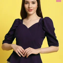 Metronaut Women Pack Of 2 Sweetheart Neck Top-picture-45