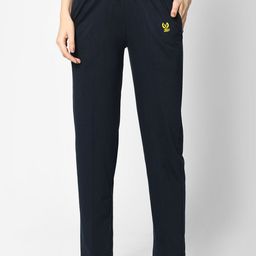 VIMAL JONNEY Women Blue Solid Lounge Pants-image-18