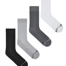 Dynamocks Unisex Pack Of 4 Striped Calf-Length Socks-53