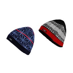 Knotyy Men Pack of 2 Self Design Beanie-picture-13