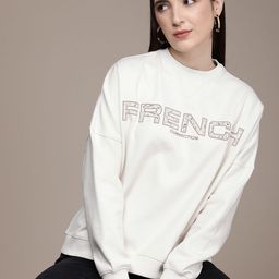 French Connection Round Neck Brand Logo Printed Sweatshirt-image-70