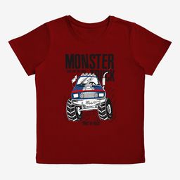 x2o Boys Maroon Printed Round Neck T-shirt-image-20