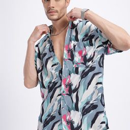glitchez Floral Print Relaxed Fit Shirt-image-40