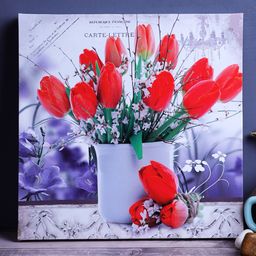 A Vintage Affair- Home Decor Red & White Vintage Bouquet Borderless Frame-image-22