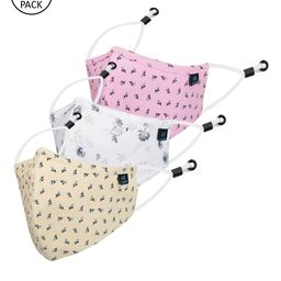 CENWELL Unisex Pack Of 3 Printed 6-Ply Reusable Pure Cotton 3D Cloth Masks-image-16