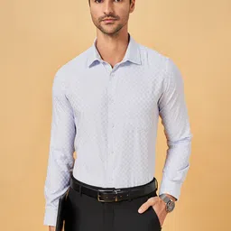 BYFORD by Pantaloons Slim Fit Textured Formal Shirt-picture-4
