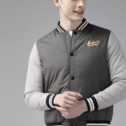 SPYKAR Back Print Varsity Jacket-image-8