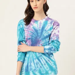 Maaesa Women Abstract Printed Sweatshirt-image-4