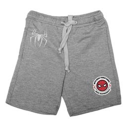 Marvel by Wear Your Mind Boys Grey Printed Regular Fit Sports Shorts-35