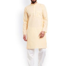 SOJANYA Yellow & White Kurta Pyjama-image-91