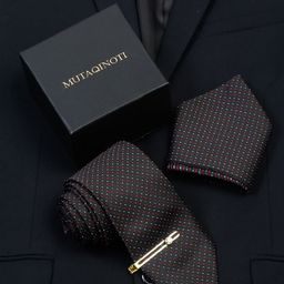 MUTAQINOTI Men Silk Necktie Accessory Gift Set-image-93