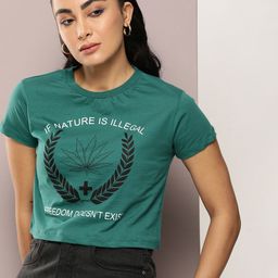 Kook N Keech Women Typography Printed T-shirt-image-91