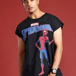 MARVEL STREET Men Printed Pure Cotton Relaxed Fit T-shirt-picture-13