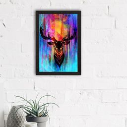 eCraftIndia Multicoloured Reindeer Satin Matt Texture UV Art Painting-image-5