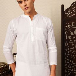 House of Pataudi Striped Pure Cotton Jashn Kurta-picture-51