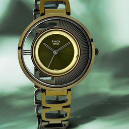 Titan Women Green Analogue Watch 95140QM01-68
