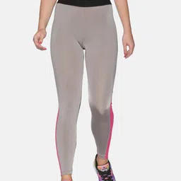 Campus Sutra Women Grey & Black Colourblocked Tights-picture-47