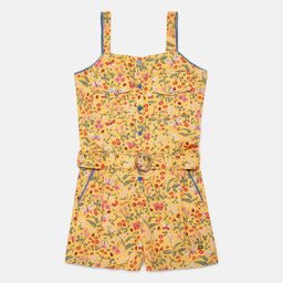 ELLE Girls Yellow & Red Floral Printed Jumpsuit-image-75