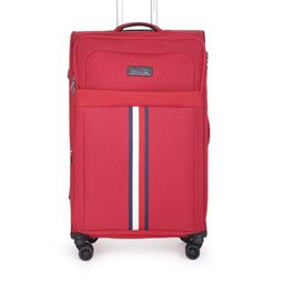 Tommy Hilfiger Red Striped Trolley Bag - 92 Litres-54