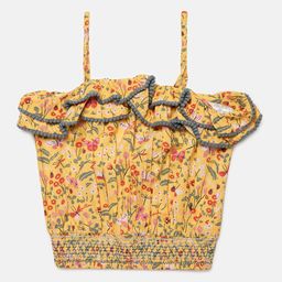 ELLE Yellow Floral Blouson Top-image-62