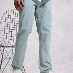 WROGN Men Straight Fit Pure Cotton Chinos Trousers-image-34