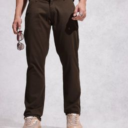 WROGN Men Straight Fit Chinos Trousers-image-95
